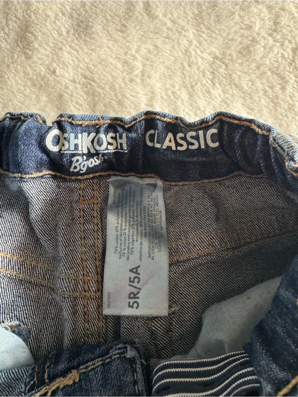 OshKosh B'gosh Dark Blue Kids Jeans